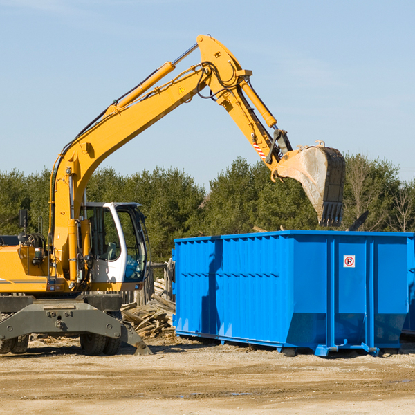 what size residential dumpster rentals are available in Arcola